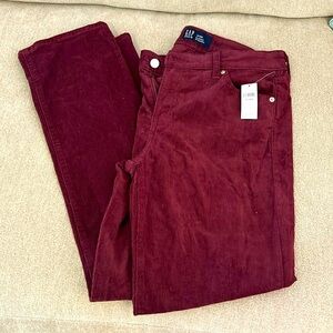 Gap classic straight corduroy pants size 10/30 R.